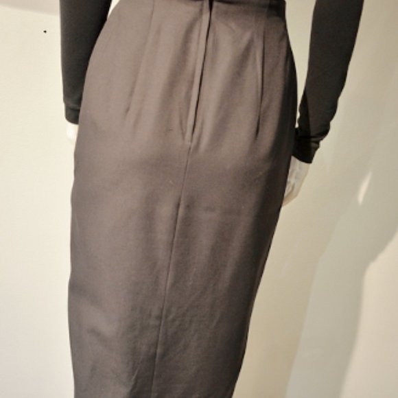 Vintage 80's Gab Split Front Pegged Midi Skirt - Picture 4 of 6